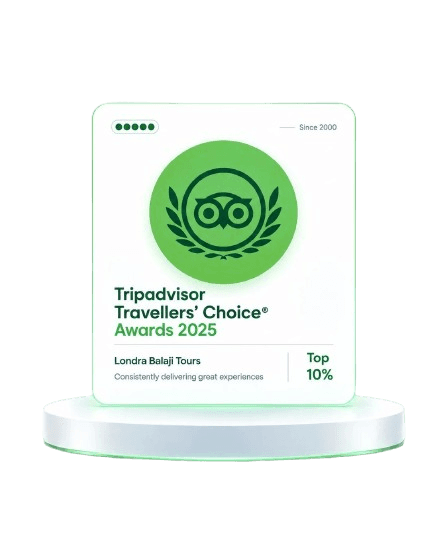 Tripadvisor Travellers’ Choice Award 2025 certificate for Lanka Safe Tours, top 10%