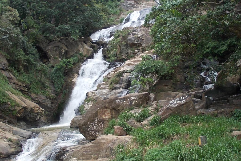 Beautiful Waterfall Sri Lanka